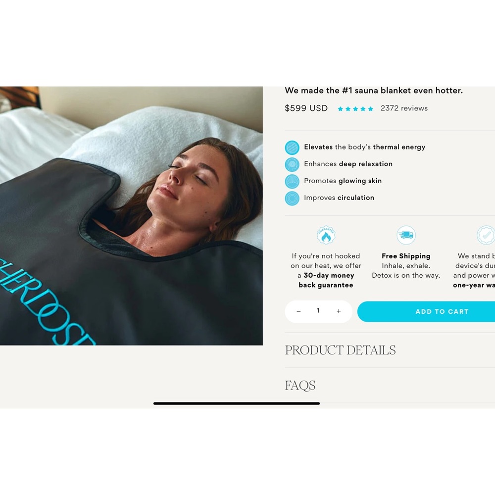 COPY - Higher Dose Infrared Sauna Blanket